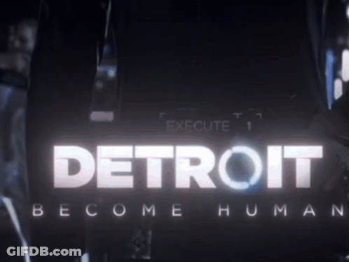 Detroit Become Human On Dark Background GIF