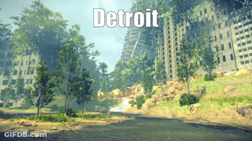 Detroit City Illustration GIF