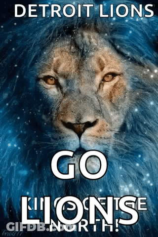 Detroit Lions Go Lions North Poster GIF