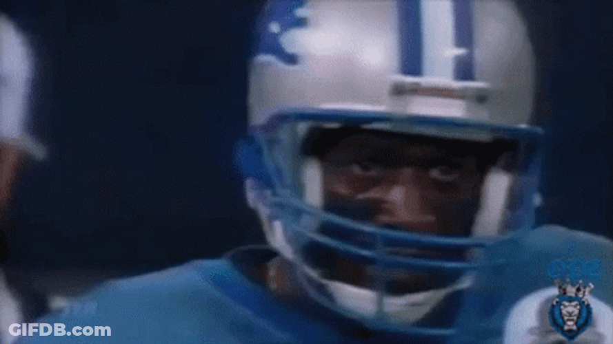 Detroit Lions Herman Moore Scary Look GIF