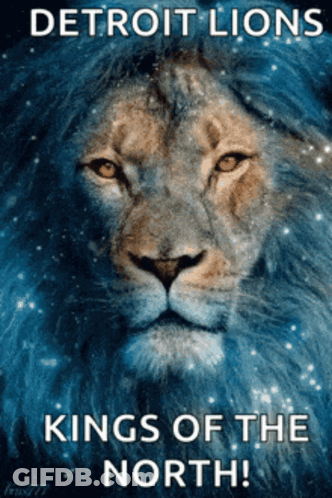 Detroit Lions Kings Of The North Poster GIF