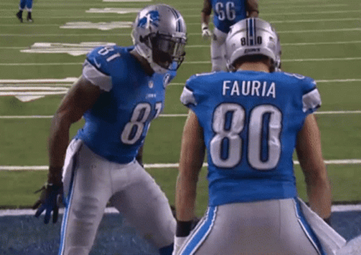 Detroit Lions Player Twerking Among Us Meme GIF