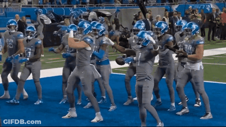 Detroit Lions Thriller Dance GIF