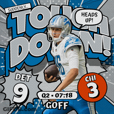 Detroit Lions Vs Chi 3 Football Game Ad GIF