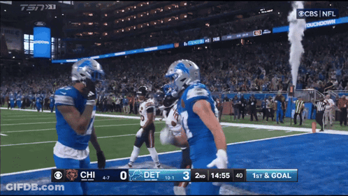 Detroit Lions Vs Chicago Bears On CBS GIF