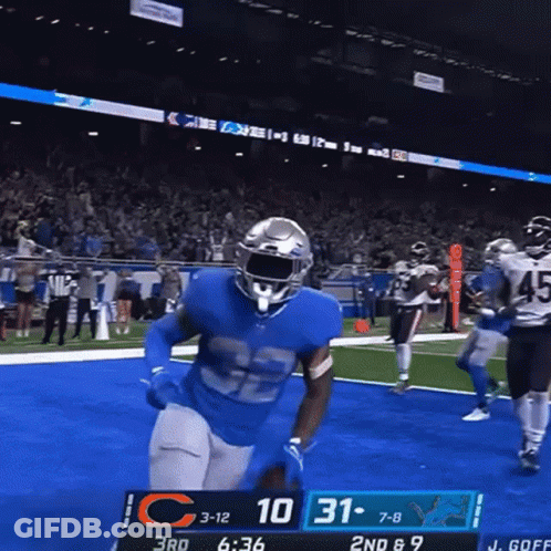 Detroit Lions Vs Green Bay Packers Football Game GIF