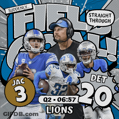 Detroit Lions Vs Jac 3 Football Game Advertisement GIF