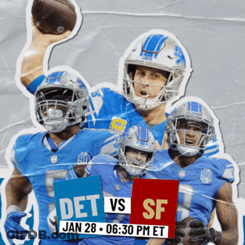 Detroit Lions Vs San Francisco Game Day GIF