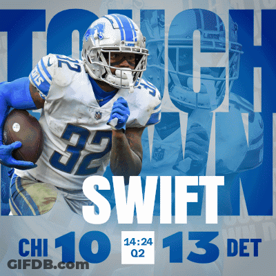 Detroit Lions Vs Washington Redskins Football Poster GIF