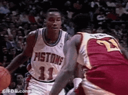 Detroit Pistons Isiah Thomas GIF