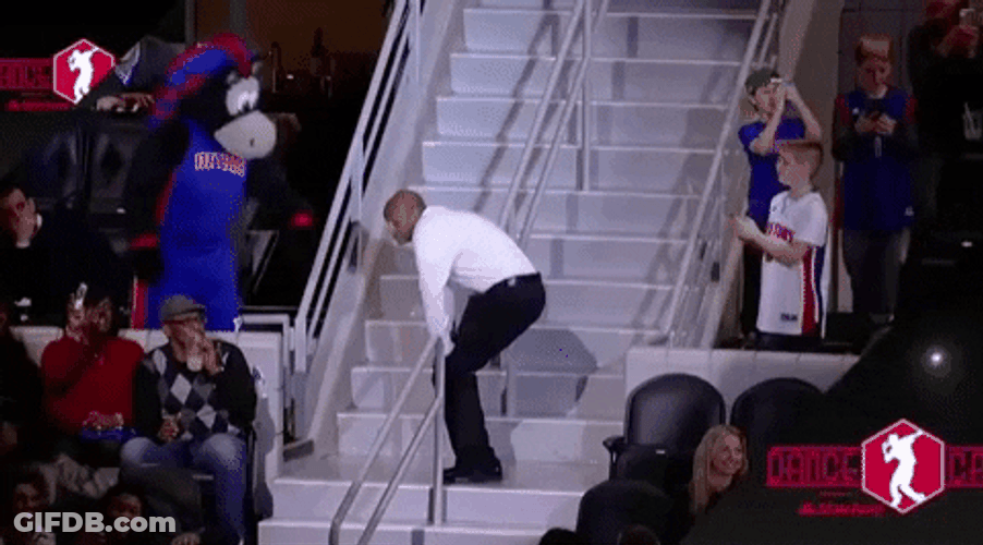 Detroit Pistons Staff Funny Twerk GIF