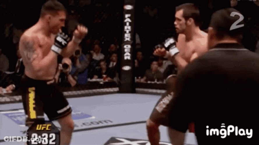 Devastating Knockout Punch Chael Versus Franklin GIF