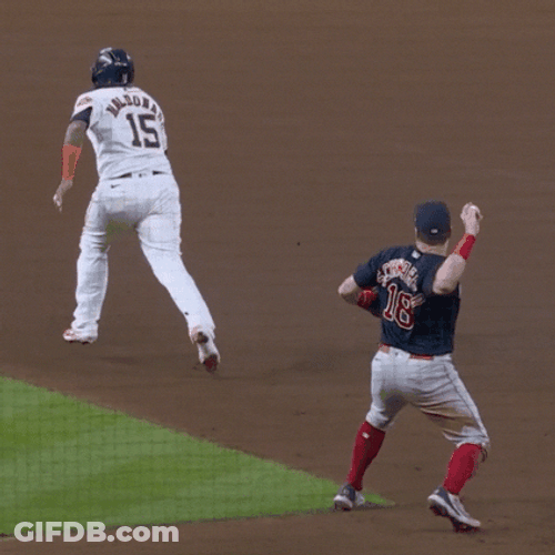 Devers Catch The Ball GIF