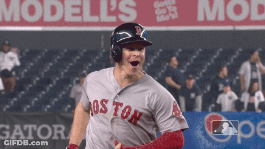 Devers Happy Teammates GIF