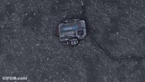 Device With Captain Marvel Logo On Screen GIF