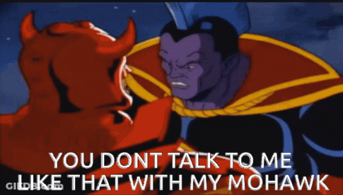 Devil And Doctor Strange You Dont Talk To Me Like That With My Mohawk GIF