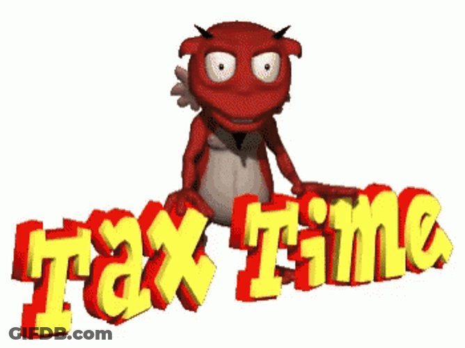 Devil Cartoon Taxes Time GIF