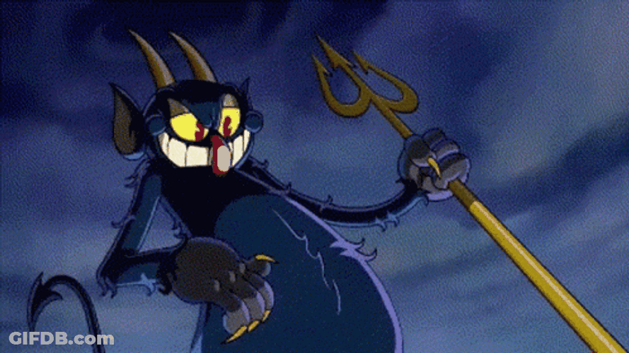 Devil Cuphead Moving Fingers GIF