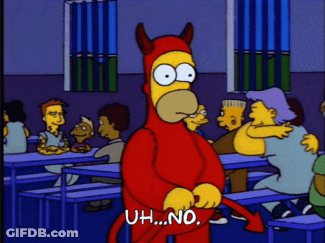 Devil Homer Oh No Doh GIF