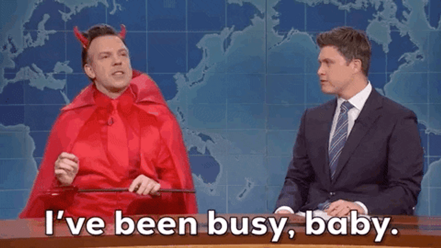 Devil I've Been Busy Baby GIF