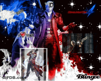 Devil May Cry Characters Blingee Collage GIF