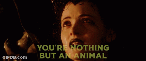 Devil Saying We Are All Animals My Lady GIF