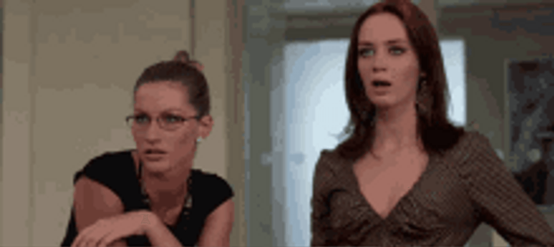 Devil Wears Prada Emily Blunt Surprised Mesmerized Wow GIF