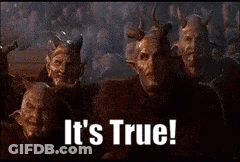 Devils With Horns And It's True GIF