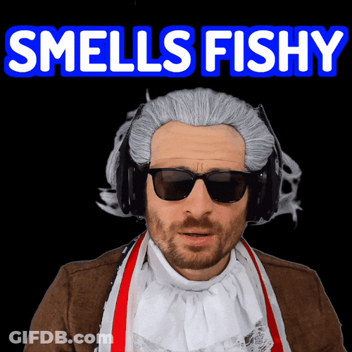 Devious Benjamin Smells Fishy GIF