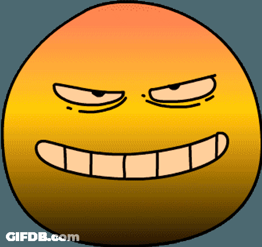 Devious Emoji Foreboding Smile GIF