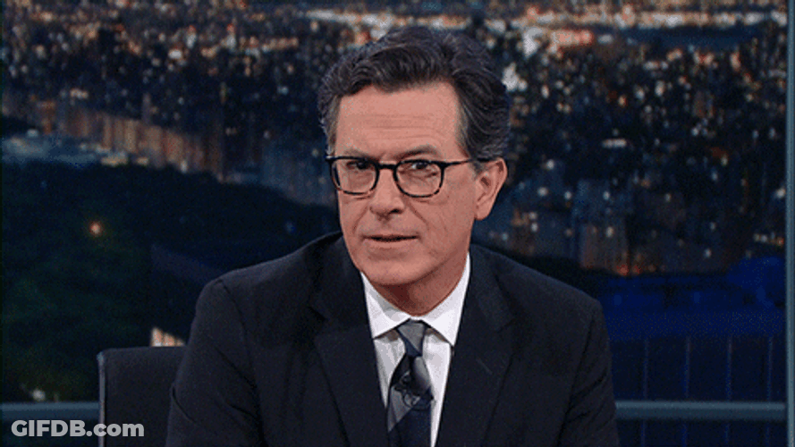 Devious Eye Twitch Stephen Colbert GIF