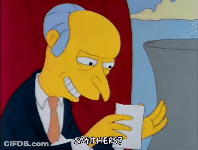 Devious Mr Burns The Simpsons GIF