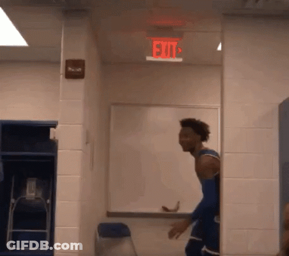 Devonte Jayhawks Rock Chalk GIF