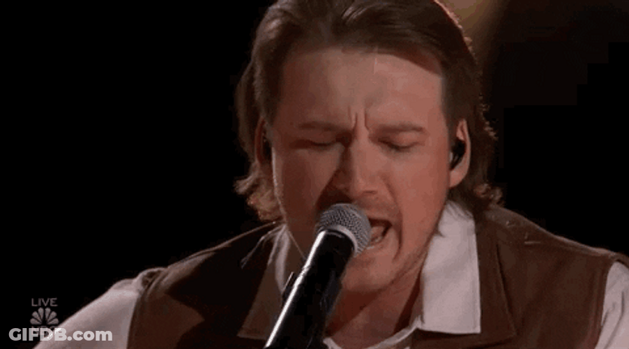 Devoted Morgan Wallen Singing Live GIF