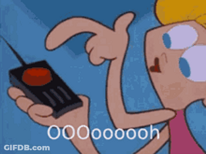 Dexter Laboratory Dee Mmmm Button Remote GIF