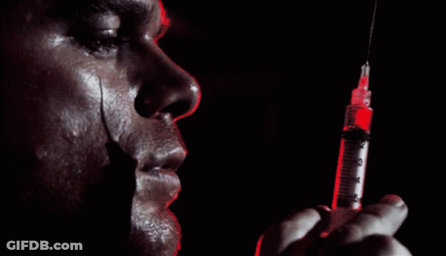 Dexter Morgan Bloody Syringe On Hand GIF