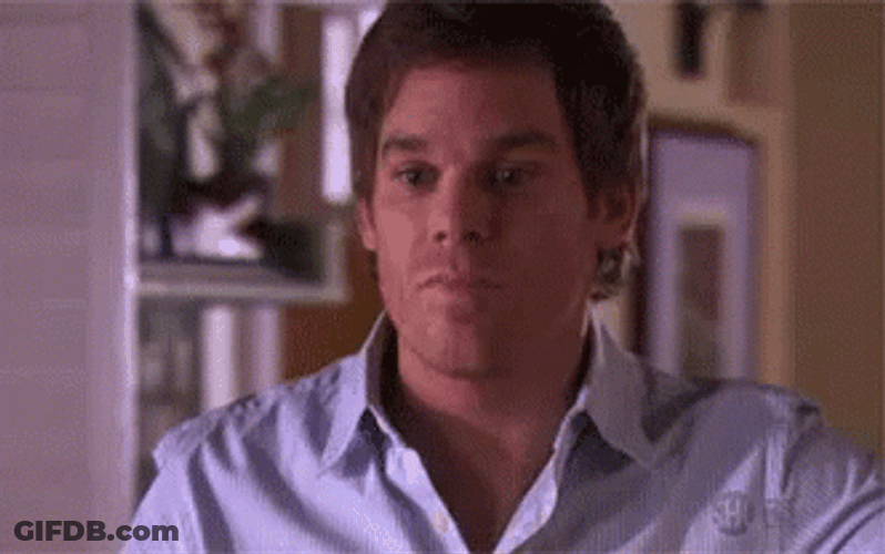 Dexter Morgan Doubtful Making Funny Expression GIF
