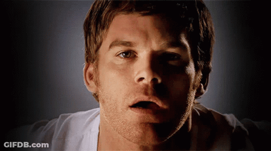 Dexter Morgan Head Jerk GIF