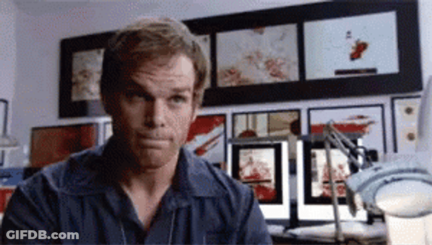 Dexter Morgan Nodding Approval GIF