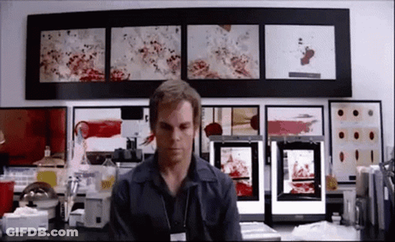 Dexter Morgan Rotating Chair GIF