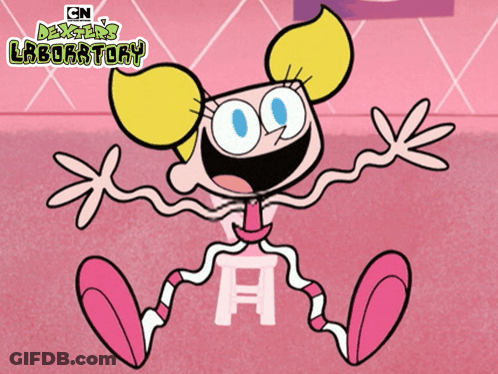 Dexter's Laboratory Cartoon Sitting On Chair GIF