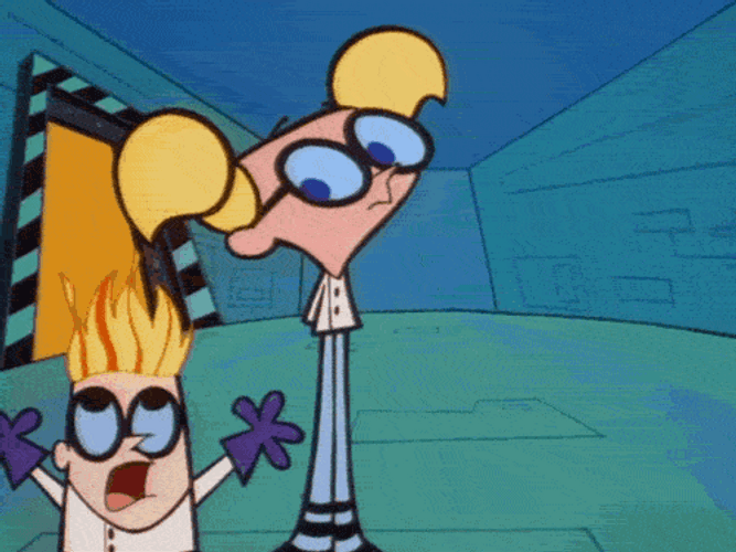 Dexter's Laboratory Dexter Hair Fire GIF