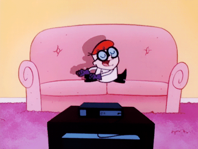 Dexter's Laboratory Dexter Watching TV GIF
