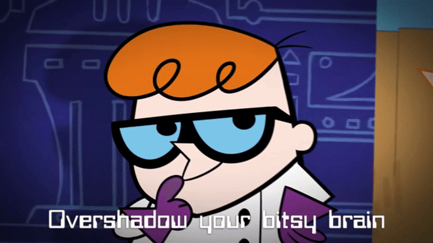Dexter's Laboratory Overshadow Brain GIF