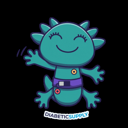 Diabetic Supply Waving Mascot GIF