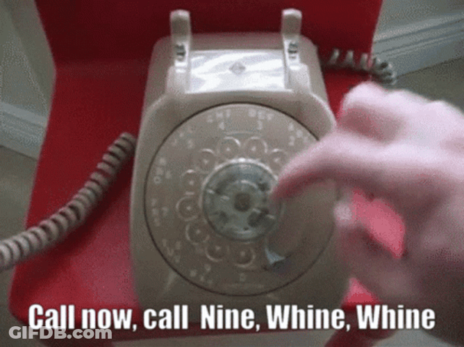 Dialing Nine Whine Whine Wambulance GIF