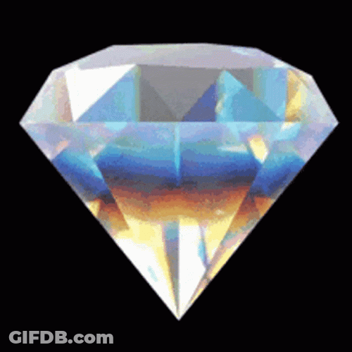 Diamond Colors Spinning Luxury Stone GIF