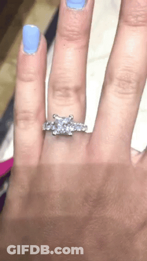 Diamond Engagement Ring Wedding Jewel Carats GIF