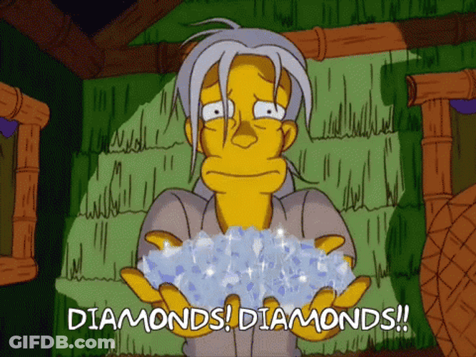 Diamond Gemstones Joan Bushwell The Simpsons GIF