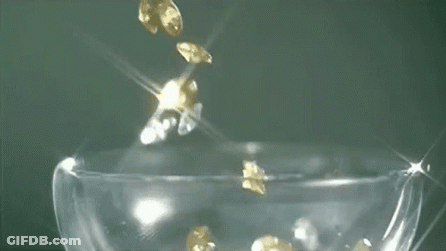 Diamond Gemstones Sparkle Falling Song Faboulous GIF